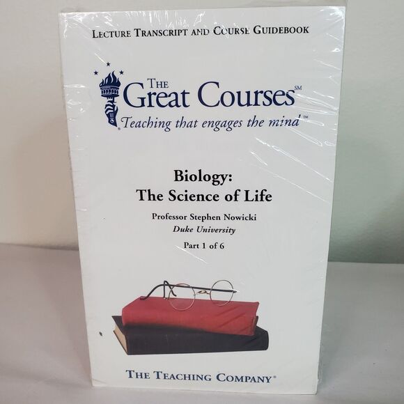 Teaching Co Great Courses TRANSCRIPTS  BIOLOGY: The Science of Life LIKE NEW - Picture 1 of 9
